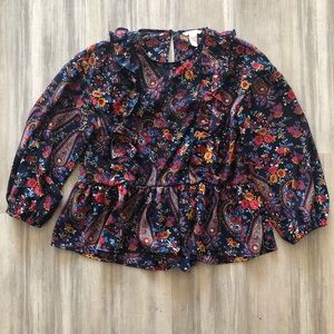 H&M floral top in size 6